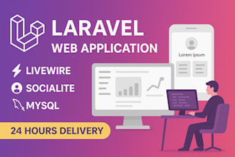 develop a web application using  laravel livewire   socialite software developer