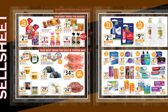design sellsheet, promotional digital product catalog, linesheet, flyer,brochure
