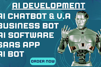 build a custom ai bot, chatbot, software, ai saas app, website