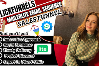 clickfunnels landing page, sequence mailerlite email automation clickfunnels