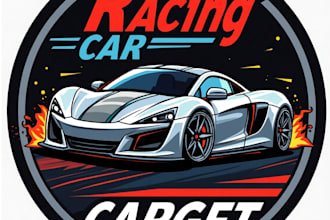 design high quality esport racing car service logo with fastest delivery