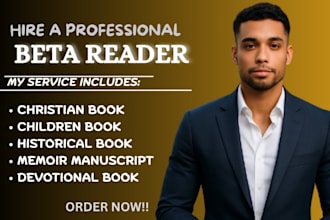 beta read book feedback christian book devotional, historic memoir fiction novel