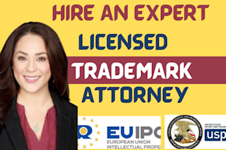 be your trademark attorney, US licensed patent, trademark registration, amazon