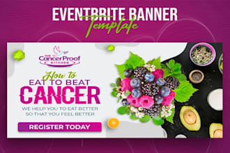 design an attractive eventbrite banner or event banner or poster