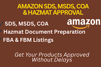 do amazon safety data sheet sds msds coa amazon hazmat listing approval document