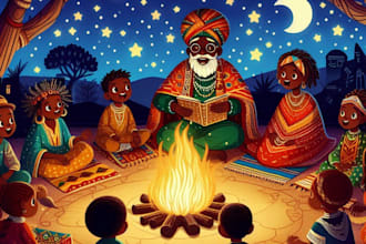 write original and captivating african folktales for your brand or audience