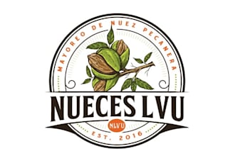 design unique agriculture wholesalers shell pecan logo