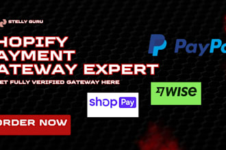 set up shopify payment gateway and other shopify payment activation