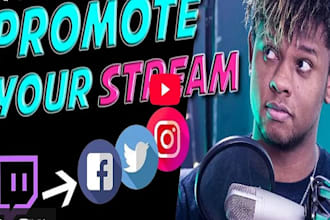 promote your twitch live stream to bring in more real and active live viewers