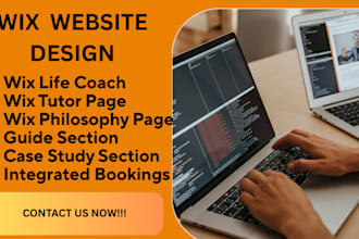 do wix life coach tutor philosophy consulting page,hero guide case study section