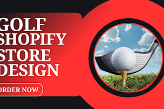 build a golf shopify store, golf apparel and accessories website