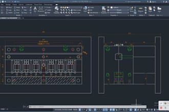 do 2d autocad and solidworks mechanical drawing floor plan