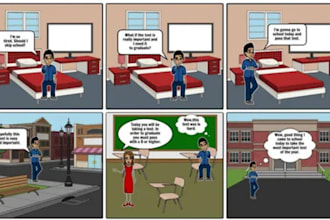 draw comic story board comic manga page webtoon