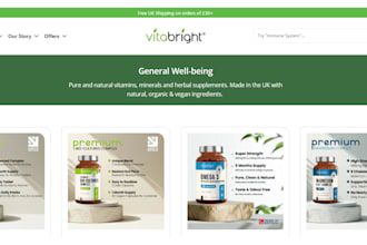design shopify nutrition supplement store health supplement shopify website