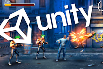 do 3d unity game development, unity 3d game, shooter game, multiplayer game