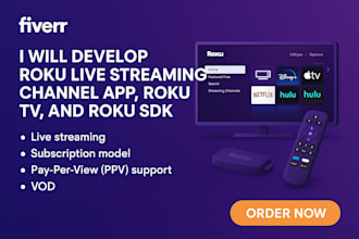 develop roku live streaming channel app, roku tv and roku sdk