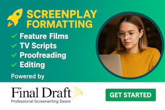 format and convert your script using final draft, studio binder, squibler, celtx