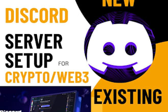 setup discord server for crypto projects