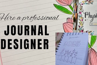 do journal design custom journal planner and calendar, workbook, note book