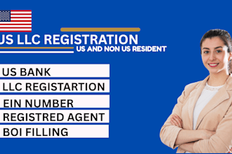 do US llc registration, ein, boi, open US bank for US and non US resident