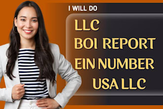 do llc registration, boi report, ein number, samgov, llc USA in 48hrs