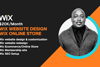 be your wix expert developer wix online store design redesign wix studio website