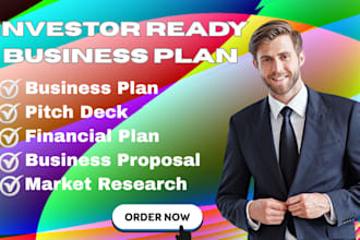 prepare investor ready business plan and financial plan