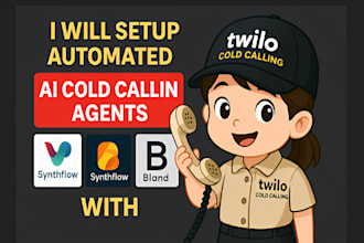 setup automated ai cold calling agents with vapi ai synthflow bland ai and make