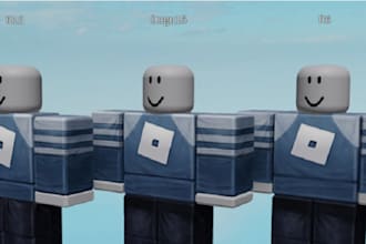 rig r6r15 and create roblox model, ugc, asset, clothing, combat for your game