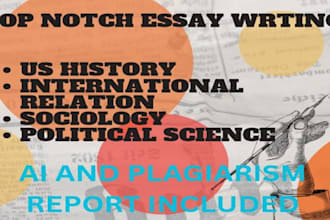 do urgent, US history, international relation, sociology and political science