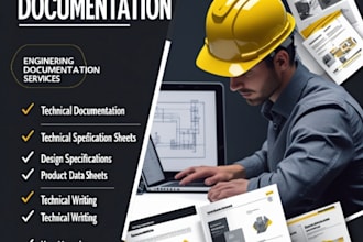 create precise technical drawings and cad 3d for engineering and architecture