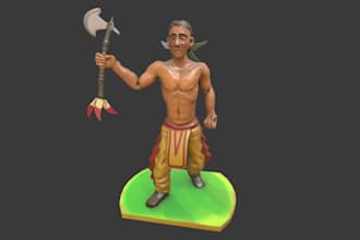 create 3d model,toys figure for 3d printing,character, 3d action,for animation