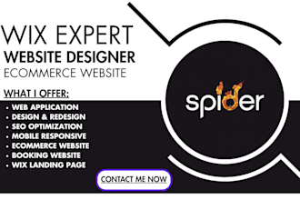 design online course booking membership wesite wix ecommerce website