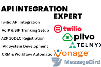setup verified twilio telnyx account sip trunk, voip, auto dialer, 3cx configure