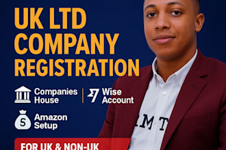 register UK ltd company with companies house, setup wise, amazon account setup
