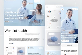 design medical healthcare homecare hospital doctor dental and therapy website