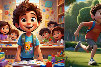 illustrate children book story illustration children story