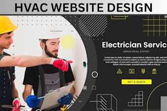 design plumber handyman construction website hvac roofing wix contractor website