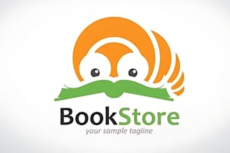 design school, college, education and book store logo