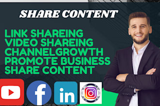 share content, video and link sharing, promote your business on social media