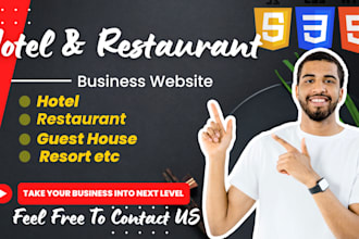 develop a hotel restaurant guesthouse or resort website