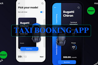 create app and website for taxi booking app rideshare app uberclone app
