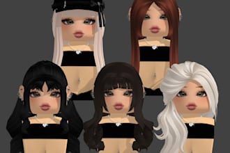 create roblox hairs and accessories