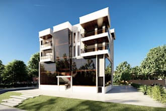 do 3d architecture modeling, rendering and revit your project