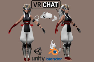 create vrchat  world, custom avatar, vrchat charatcter, vrchat assets