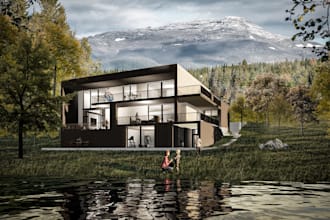 create 3d architectural models, interior design and student projects