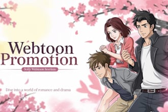 do webtoon promotion in 24hrs superfast and be your series manager