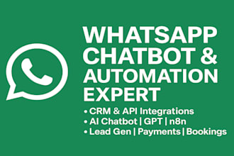 setup whatsapp automation , n8n, meta, 360dialog gupshub, do custom chatbot flow