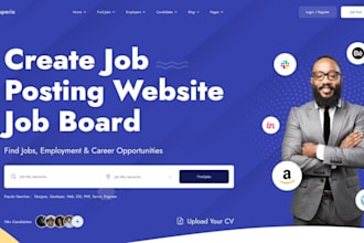 design job portal website, job listing website, employment website, job market
