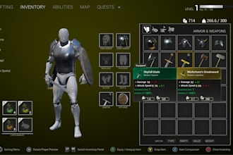 multiplayer game system development in unreal engine, game ui, lobby, game map